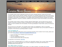 Tablet Screenshot of canadiannordicsociety.com
